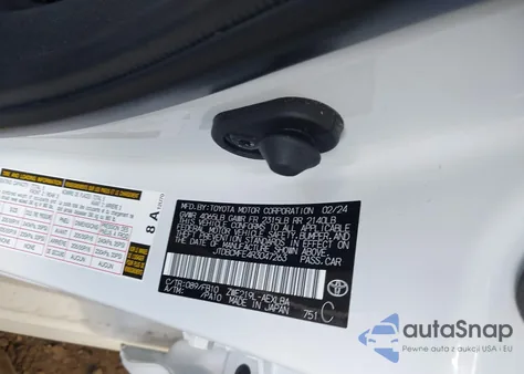 2024 Toyota Corolla Hybrid Le from USA, damaged, VIN JTDBCMFE4R3047263